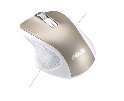 Мишка Asus MW202 Rose Gold, оптична (4000 dpi), безжична, USB, розово-златиста - характеристика 3