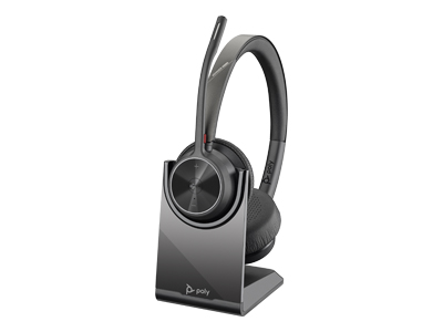 Слушалки Plantronics Voyager 4320 UC(218479-02), безжични/жични, Bluetooth, USB-C, микрофон, зареждаща стойка, обхват до 50 метра, Wireless, черни - характеристика 1