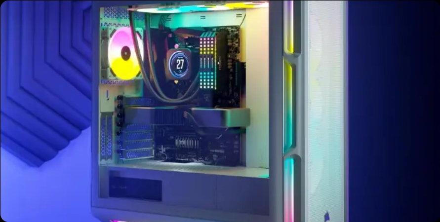 Кутия Corsair iCUE 5000T RGB, ATX/mATX/Mini ITX, 4x USB 3.0 Type-A, 1 USB 3.1 Type-A, с прозорец, бяла, без захранване - характеристика 1