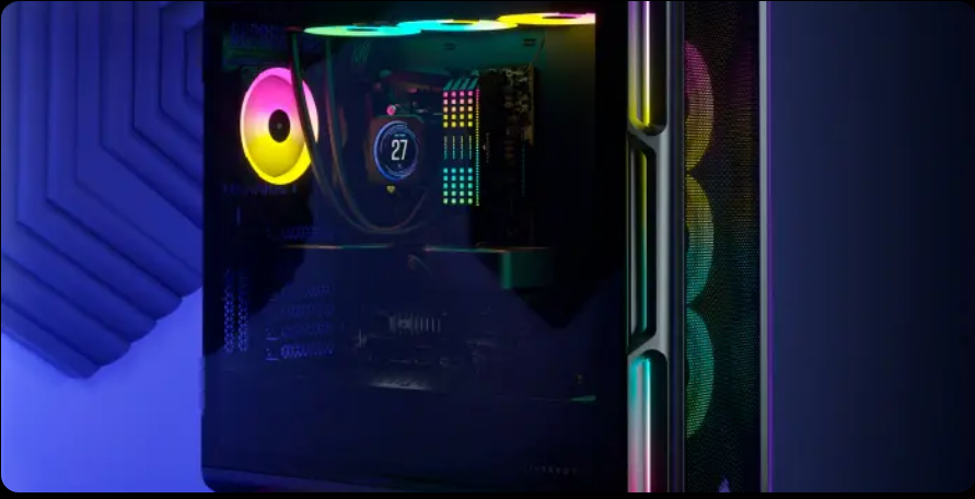 Кутия Corsair iCUE 5000T RGB, ATX/mATX/Mini ITX, 4x USB 3.0 Type-A, 1 USB 3.1 Type-A, с прозорец, черна, без захранване - характеристика 1