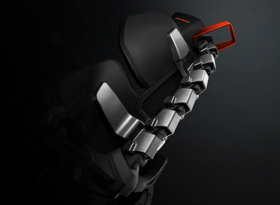 Геймърски стол Cougar Gaming Terminator, ергономичен дизайн, до 135 kg., газов амортисьор, черен - характеристика 1