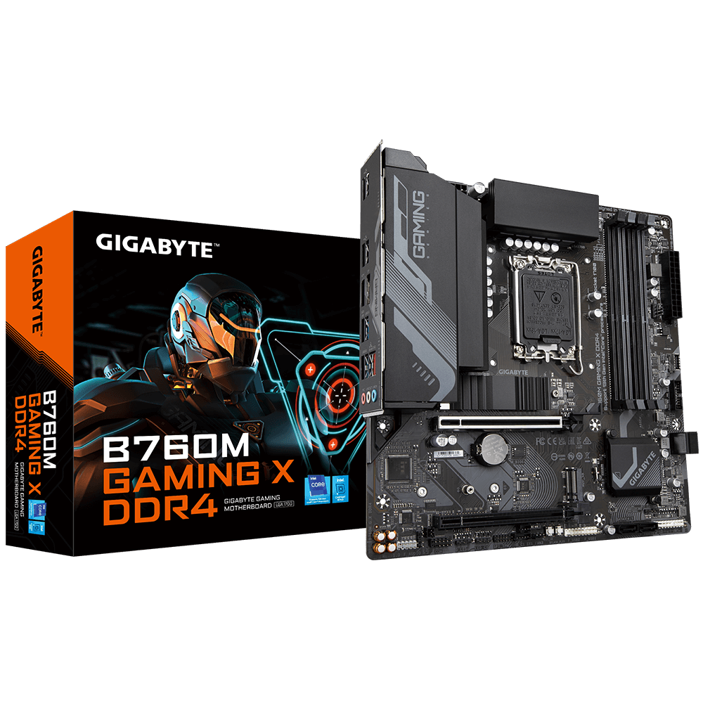 Дънна платка Gigabyte B760M GAMING X, B760, LGA1700, DDR4, PCI-E 4.0, (DP&HDMI), 4x SATA 6Gb/s, 2x M.2, 3x USB 3.2 Gen 1, Micro ATX - характеристика 1