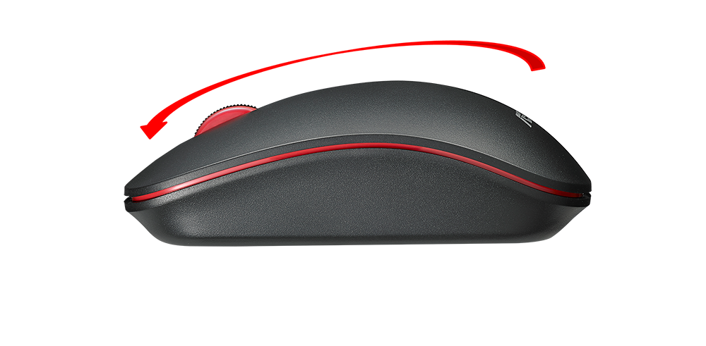 Мишка Asus WT300 RF, оптична (1600 dpi), безжична, USB, черна - характеристика 1