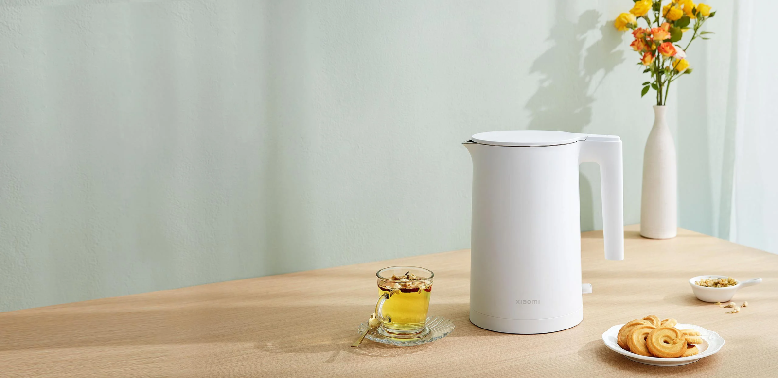 Електрическа кана Xiaomi Mi Electric Kettle 2 EU, вместимост 1.7л, 1800W, бяла - характеристика 1