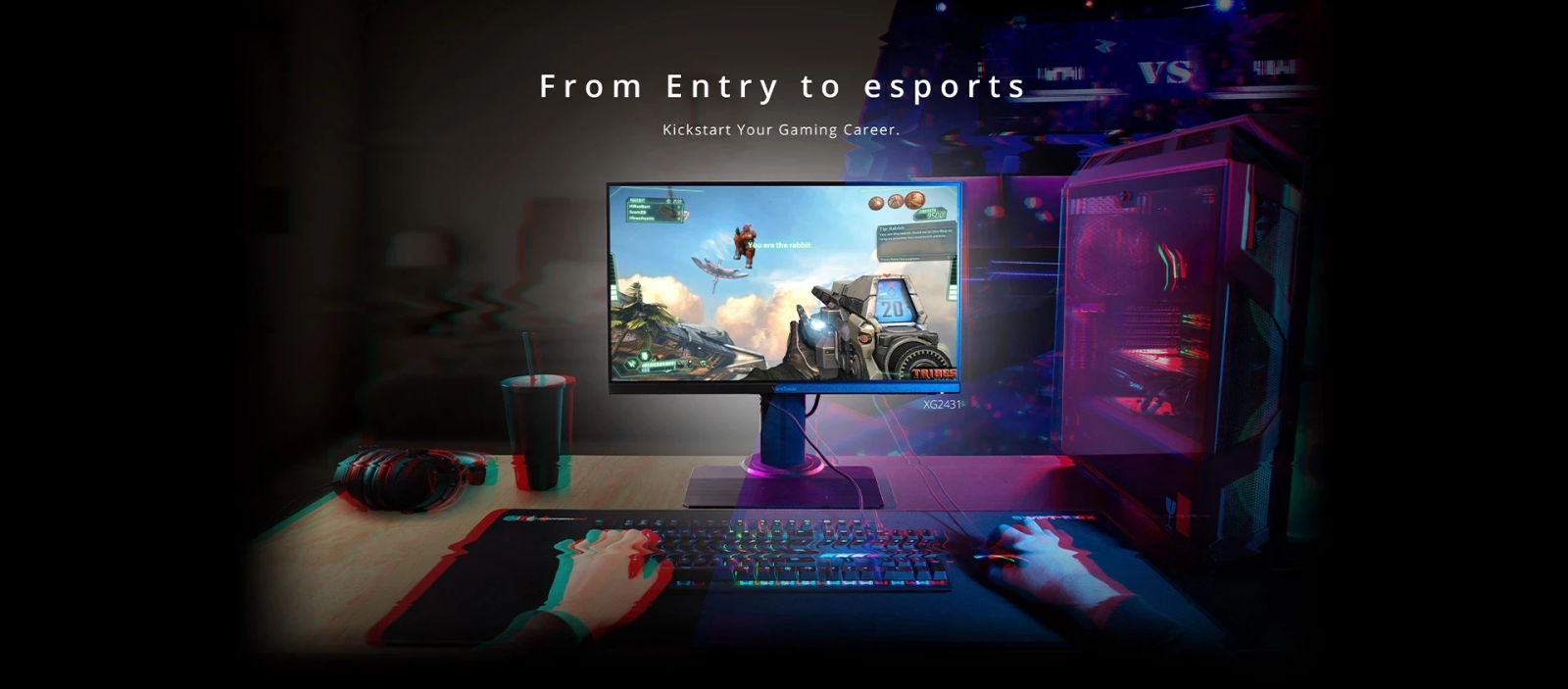 Монитор ViewSonic XG2431, 24" (60.96 cm) IPS панел, 240Hz, Full HD, 1ms, 80M:1, 350 cd/m2, DisplayPort, HDMI, USB 3.2 Type A - характеристика 1