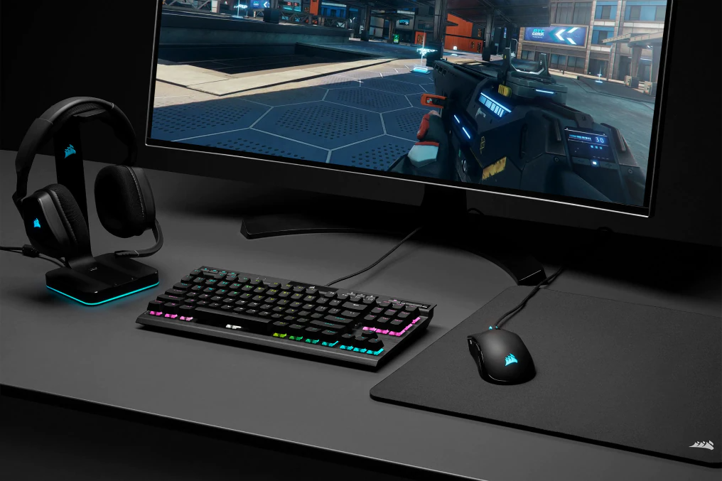 Клавиатура Corsair K70 RGB TKL, гейминг, механична, RGB подсветка, USB, черна - характеристика 1