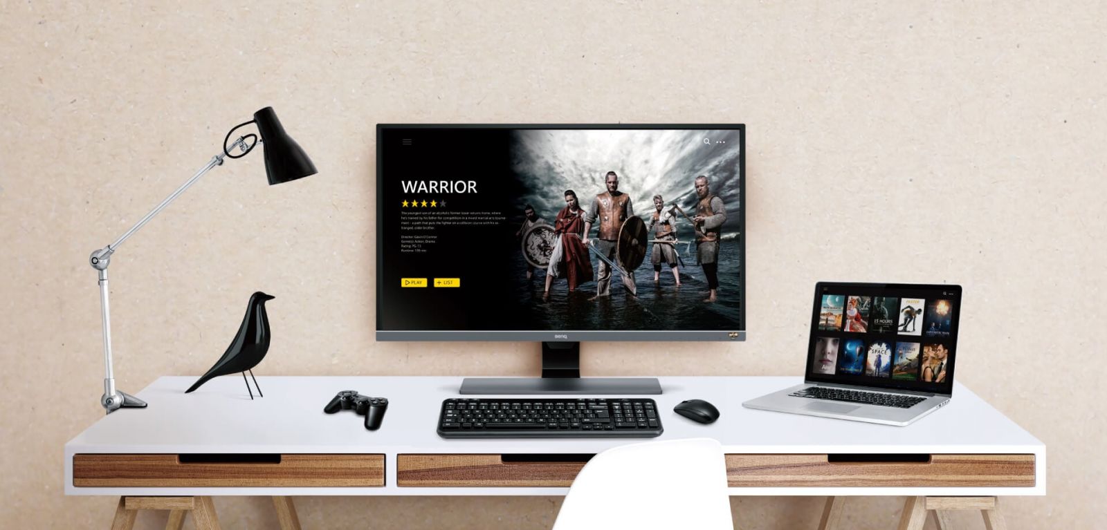 Монитор BenQ EW3270U (9H.LGVLA.TPE), 31.5" (80.01 cm) VA панел, 4K/UHD, 4ms, 20 000 000:1, 300cd/m2, DisplayPort, HDMI, USB Type-C - характеристика 1