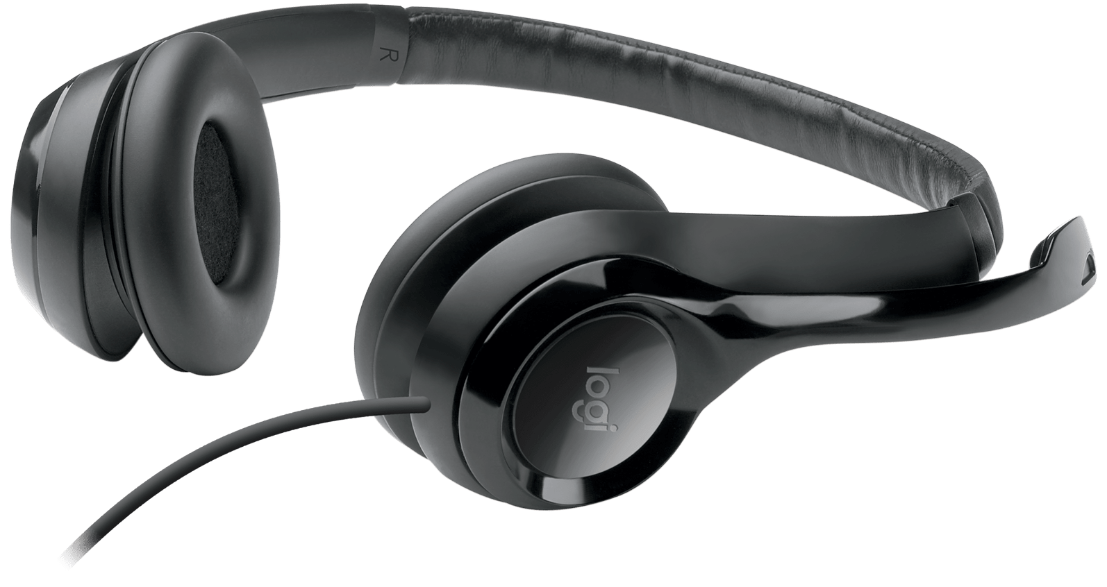 Слушалки Logitech H390, микрофон, 1.9 m кабел, бели - характеристика 1