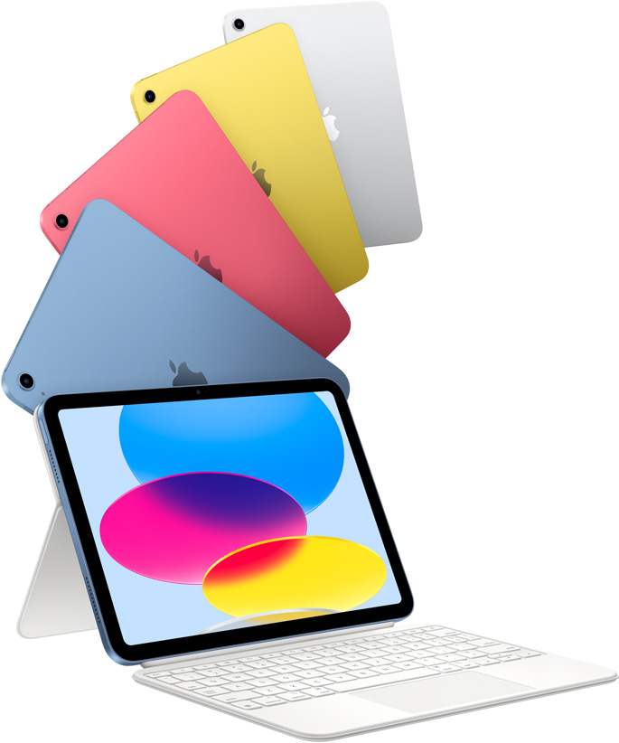 Таблет Apple iPad (10th) Wi-Fi (MPQ93HC/A)(син), 10.9" (27.69 cm) True Tone IPS Multi-Touch display, шестядрен A14 Bionic 3.0 GHz, 4GB RAM, 256GB Flash памет, 12.0 & 12.0 MP камера, iPadOS - характеристика 1