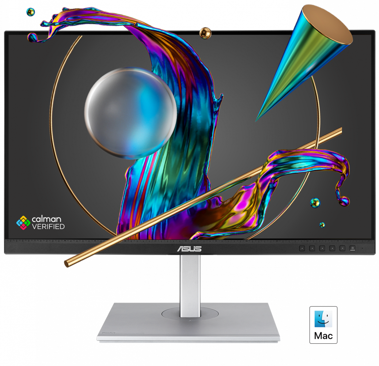 Монитор Asus PA247CV (90LM03Y1-B01370), 23.8" (60.45 cm) IPS панел, 75Hz, Full HD, 5ms, 100000000:1, 300cd/m2, DisplayPort, HDMI, USB-C - характеристика 1