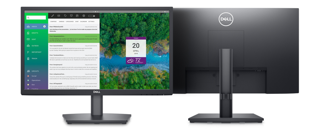 Монитор Dell E2222HS (210-AZKV), 21.5" (54.61 cm) VA панел, Full HD, 5ms, 3 000:1, 250cd/m2, DisplayPort, HDMI, VGA - характеристика 1
