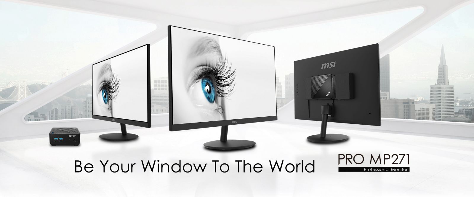 Монитор MSI PRO MP271 (9S6-3PA2CT-018), 27" (68.58 cm) IPS панел, Full HD, 5ms, 250 cd/m2, HDMI, VGA - характеристика 1