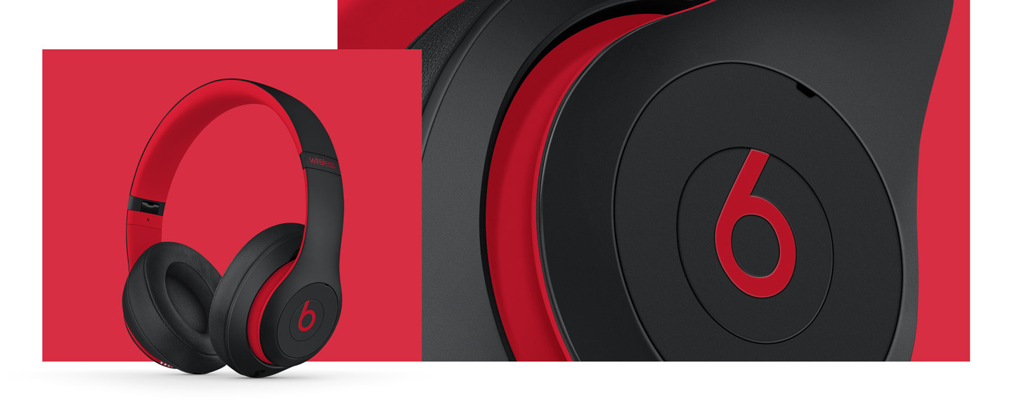 Слушалки Beats Studio 3, микрофон, безжични, Bluetooth, Noise Cancelling, до 22 часа време на работа, USB, 3.5 mm jack, черни/червени - характеристика 1