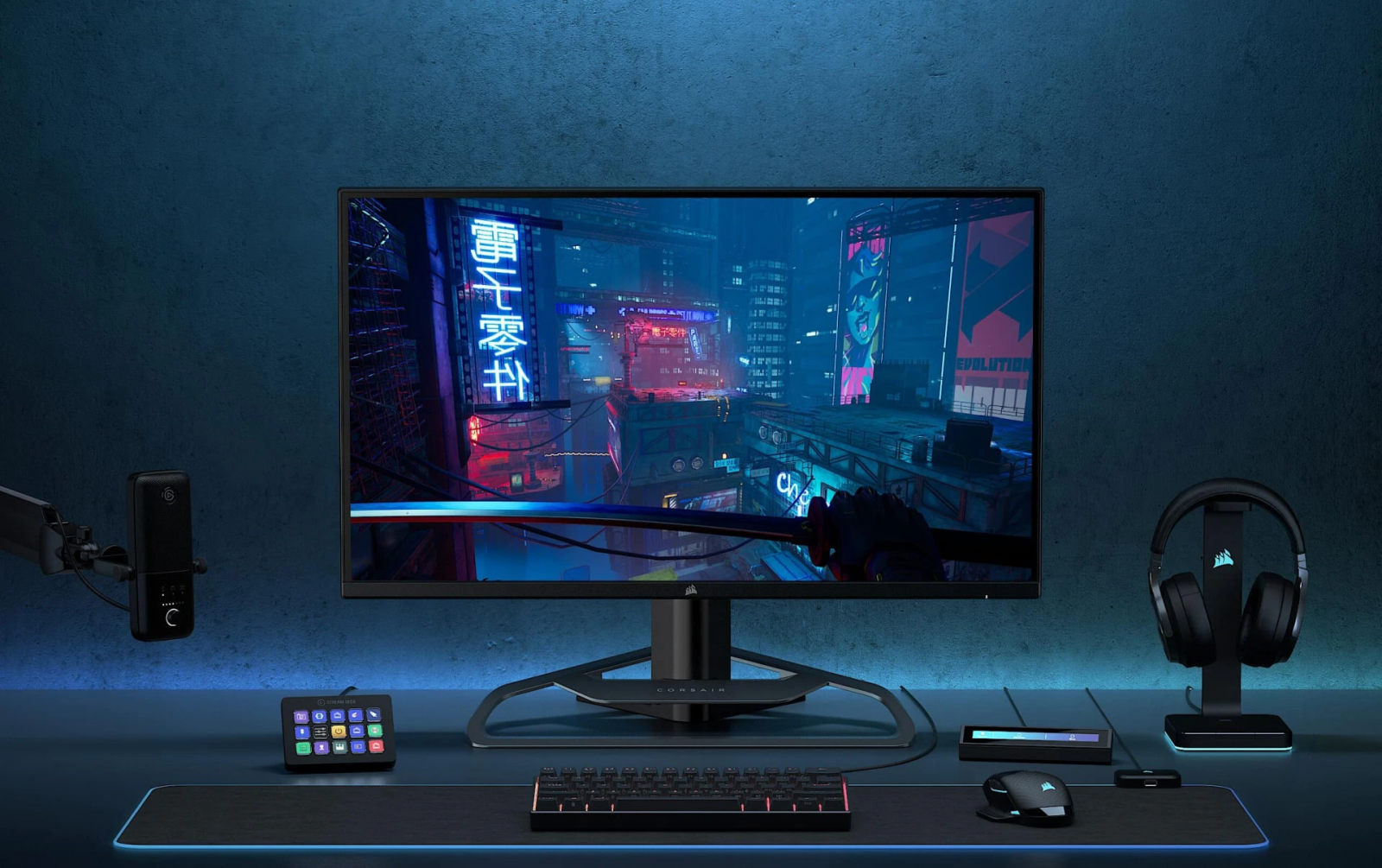 Монитор Corsair XENEON 32QHD165, 32" (81.28 cm) IPS панел, 165Hz, QHD, 1ms, 400 cd/m2, DisplayPort, HDMI, USB-C - характеристика 1