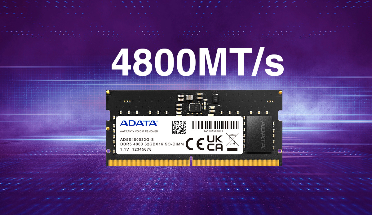 Памет 16GB DDR5 4800MT/s, A-Data AD5U480016G-S, 1.1V - характеристика 1