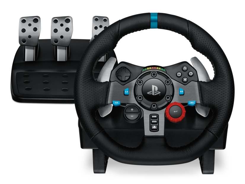Волан с педали Logitech G29 Driving Force (941-000112), PC, PS3/PS4/PS5, състезателен модел, 900 градуса на завъртане, черен - характеристика 1