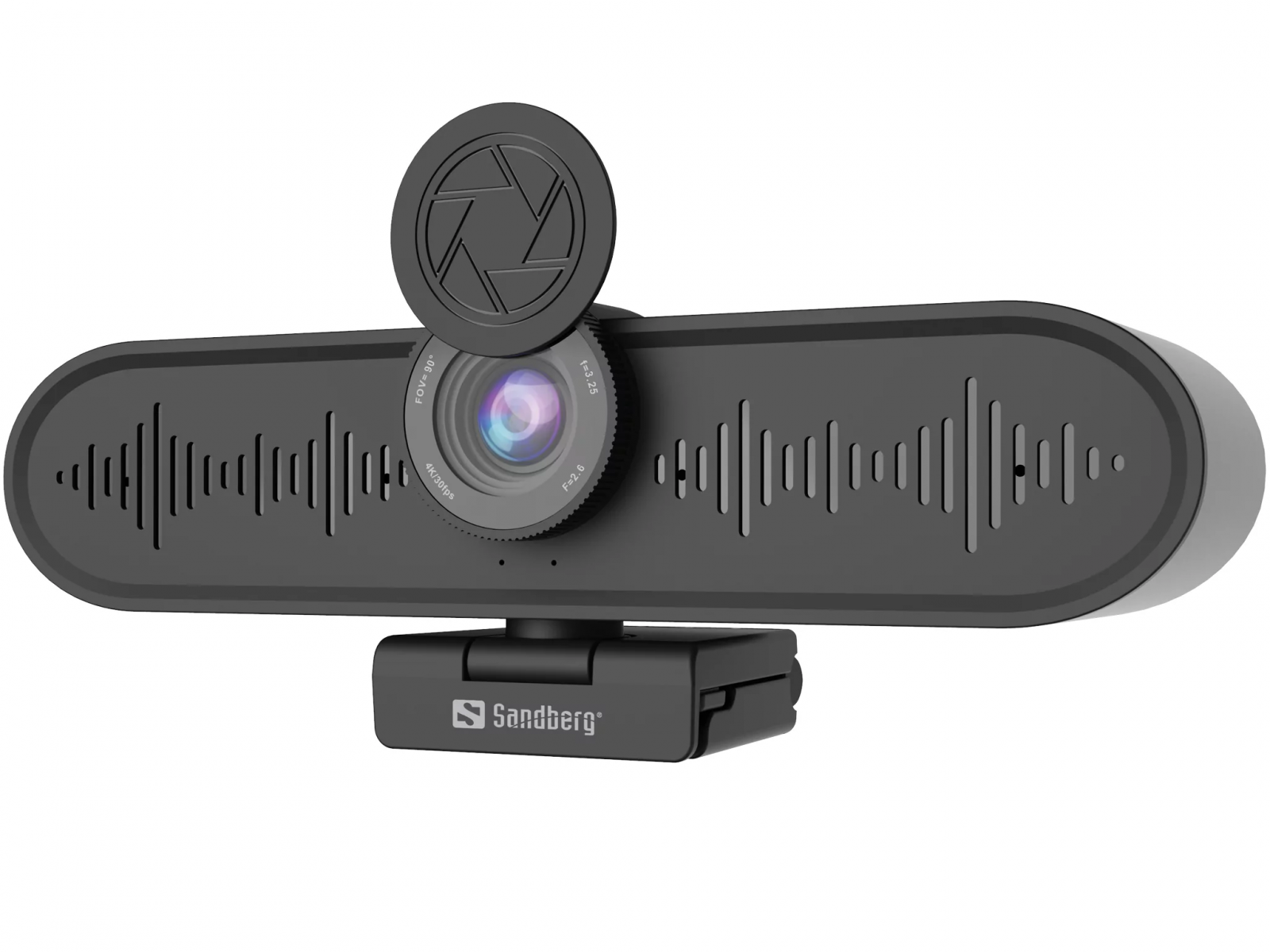 Видеоконферентна камера Sandberg All-in-1 ConfCam 4K 4Mic 134-24, 4K UHD, MJPG/YUY2, 2x вграден високоговорител 2W, USB 3.0, черна - характеристика 1