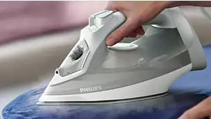 Парна ютия Philips 5000 Series DST5010/10, парен удар 160 г/мин, 40 г/мин непрекъсната пара, 320мл резервоар, незалепваща гладеща повърхност, 2400W, бяла - характеристика 5