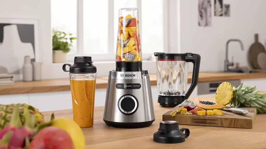 Блендер Bosch MMB2111M, 450W, 650ml вместимост, 3D ускорители на потока, сребрист - характеристика 1