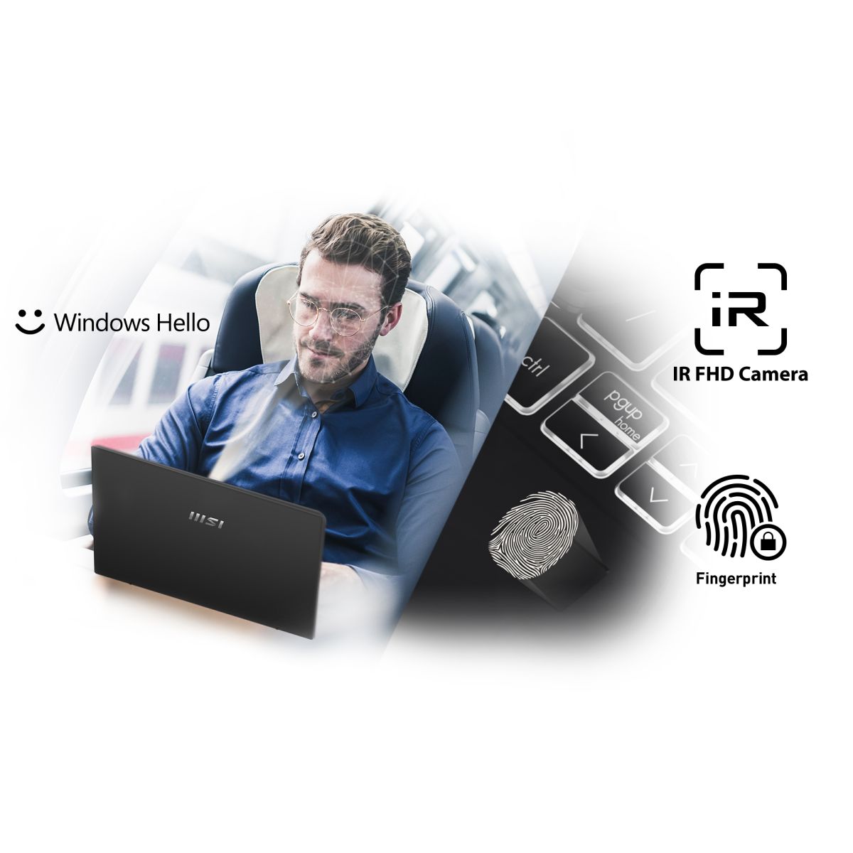 Лаптоп MSI Summit E14 Flip Evo A13MT-296BG, дванадесетядрен Intel Core i7-1360P 2.2/5GHz, 14" (35.56 cm) QHD+ тъчскрийн екран (Thunderbolt 4), 16GB LPDDR5, 1TB NVMe SSD, Windows 11 Home - характеристика 5