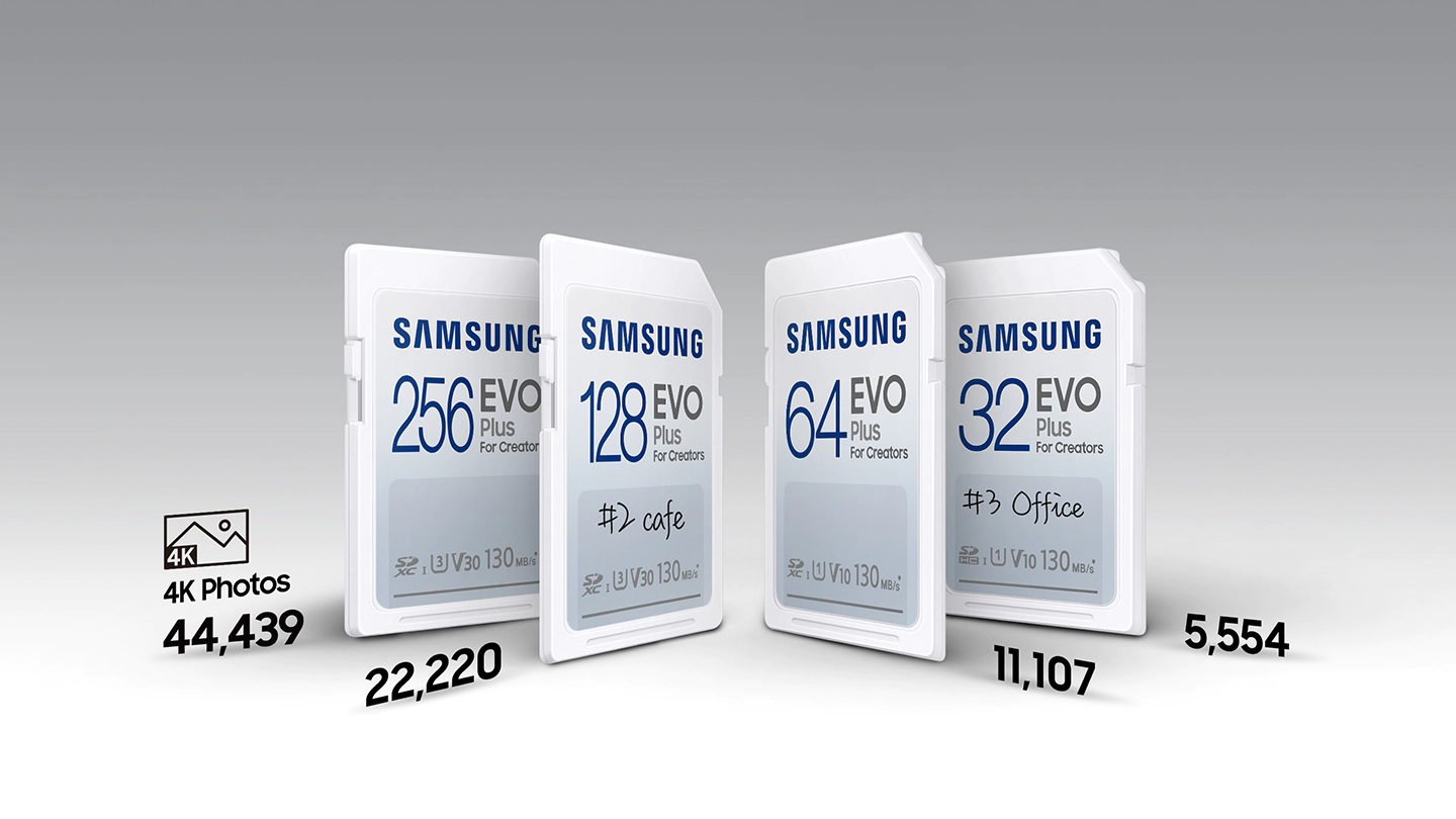 Карта памет 64GB SDXC, Samsung EVO Plus SD Card, Class 10, скорост на четене до 130MB/s - характеристика 2