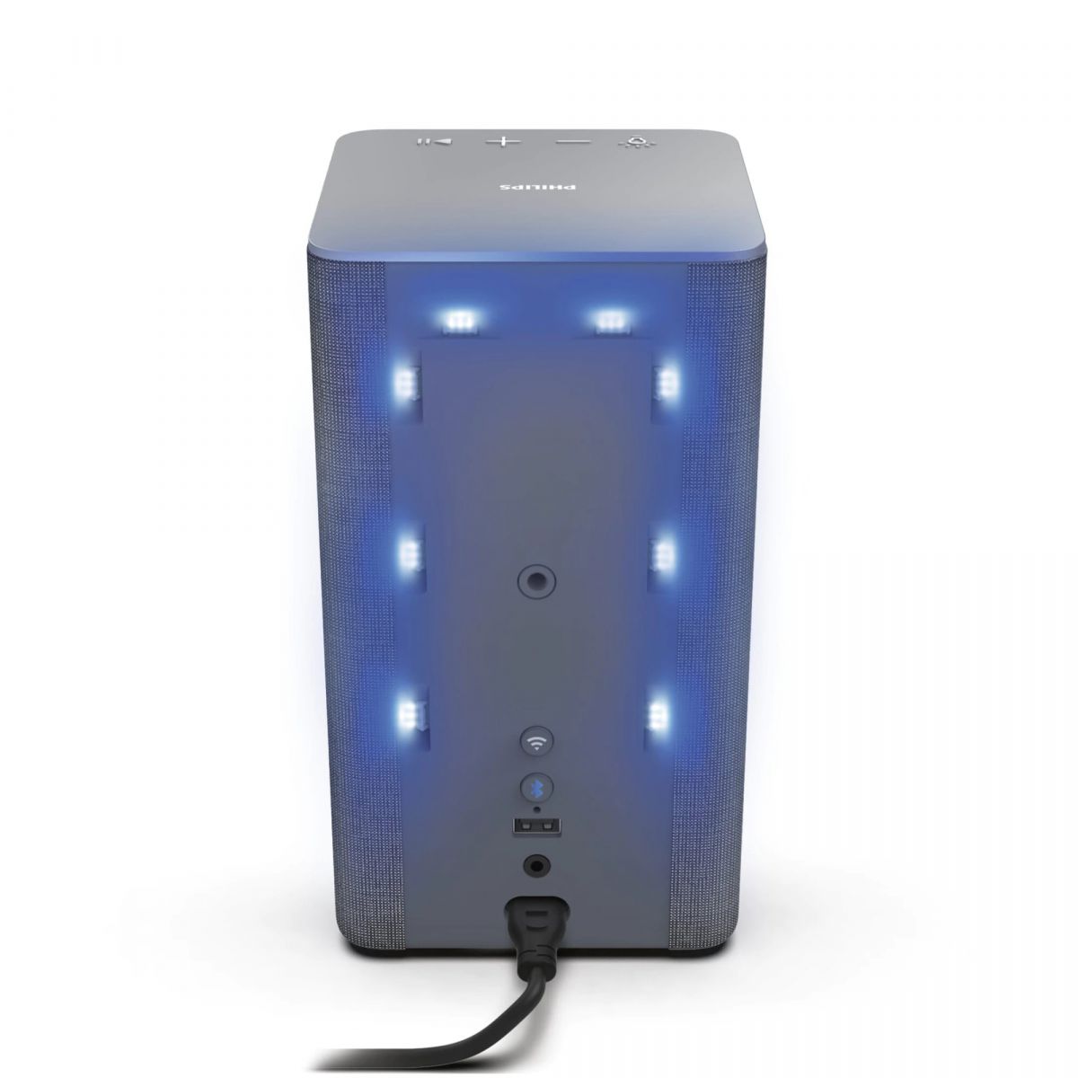 Тонколона Philips TAW6205/10, 1.0, 40W, Bluetooth, Wi-Fi, AUX, сива, преносима, LED подсветка, DTS Play-Fi, Spotify Connect, Chromecast, Apple Airplay 2 - характеристика 2