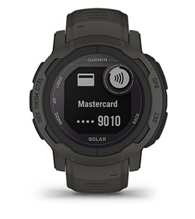 Смарт часовник Garmin Instinct 2 Camo Edition Graphite, два прозореца 0.9" x 0.9" MIP дисплей, 32MB вградена памет, GPS, водоустойчив 10 ATM, Bluetooth, ANT+, до 28 дни време за работа, компас, тъмносив - характеристика 9