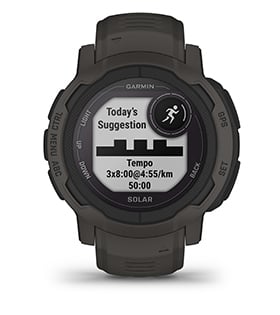 Смарт часовник Garmin Instinct 2 Camo Edition Graphite, два прозореца 0.9" x 0.9" MIP дисплей, 32MB вградена памет, GPS, водоустойчив 10 ATM, Bluetooth, ANT+, до 28 дни време за работа, компас, тъмносив - характеристика 17