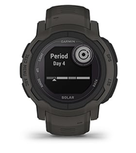 Смарт часовник Garmin Instinct 2 Camo Edition Graphite, два прозореца 0.9" x 0.9" MIP дисплей, 32MB вградена памет, GPS, водоустойчив 10 ATM, Bluetooth, ANT+, до 28 дни време за работа, компас, тъмносив - характеристика 28