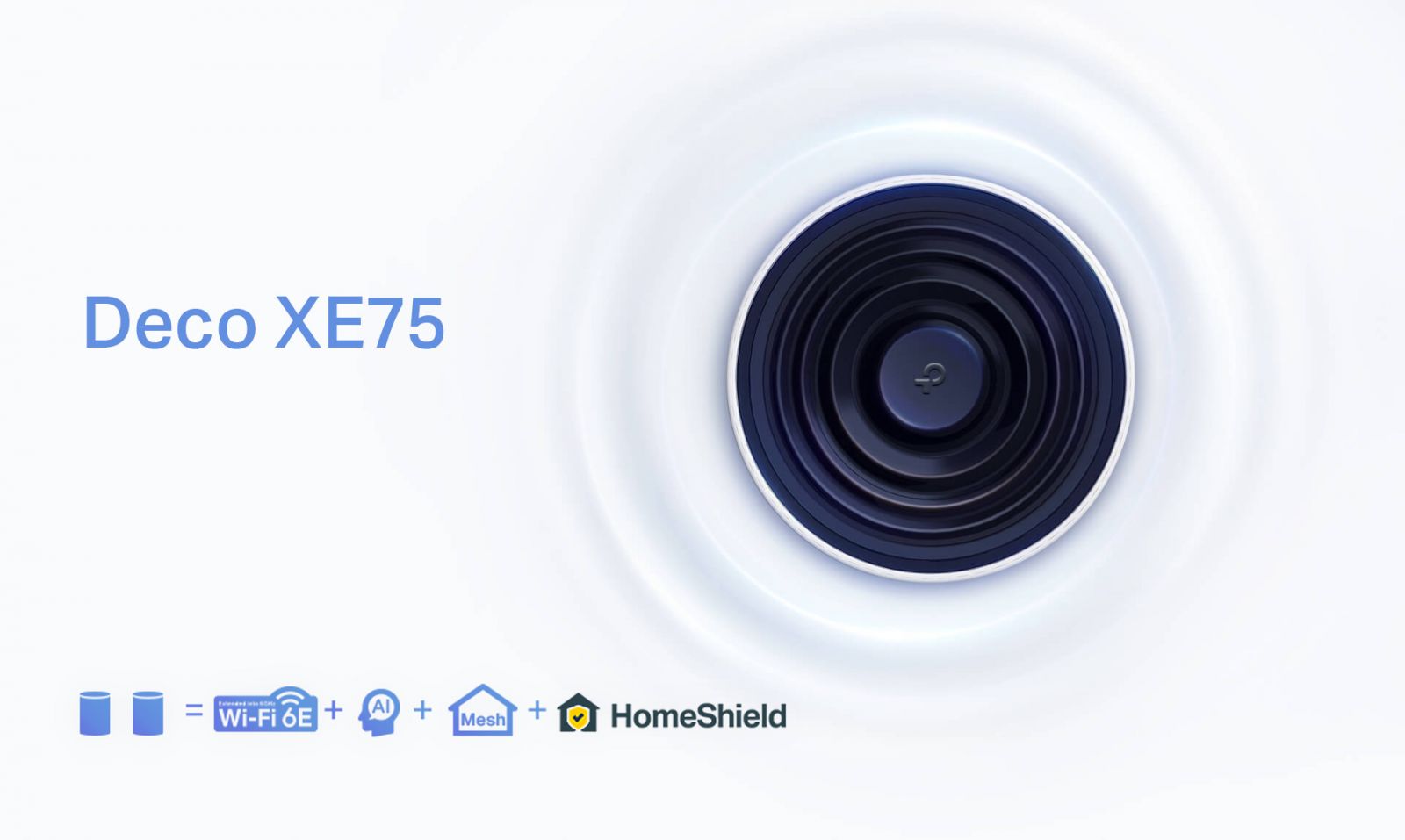 Безжична Wi-fi система TP-Link Deco XE75 (2-pack), 5400Mbps, 2.4GHz (574 Mbps), 5GHz (2402 Mbps), 6GHz (2402 Mbps), Wireless AX, 3x LAN/WAN, 4 вътрешни антени, 2x броя - характеристика 1