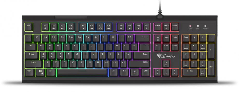 Клавиатура Genesis Thor 660 Wireless Gateron Red White, безжична/жична, геймърска, механична, RGB подсветка, Gateron Red червени суичове, бяла, USB, Bluetooth - характеристика 1