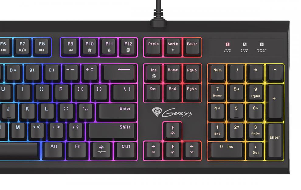 Клавиатура Genesis Thor 660 Wireless Gateron Red White, безжична/жична, геймърска, механична, RGB подсветка, Gateron Red червени суичове, бяла, USB, Bluetooth - характеристика 5