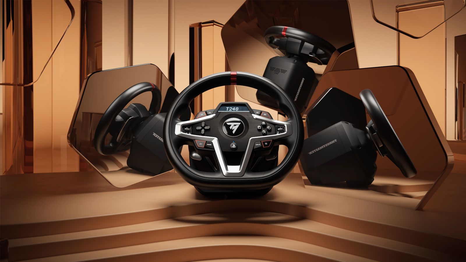 Волан с педали Thrustmaster T248X, за Xbox One, Xbox Series S, черен - характеристика 1