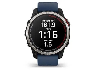 Смарт часовник Garmin quatix® 7 010-02540-61, 1.3" (3.3 cm) трансфлективен MIP дисплей, Bluetooth, Wi-Fi, ANT+, 16GB вградена памет, 10 ATM водоустойчив, LED фенерче, до 10 часа време на работа, син - характеристика 3