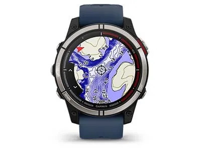 Смарт часовник Garmin quatix® 7 010-02540-61, 1.3" (3.3 cm) трансфлективен MIP дисплей, Bluetooth, Wi-Fi, ANT+, 16GB вградена памет, 10 ATM водоустойчив, LED фенерче, до 10 часа време на работа, син - характеристика 11