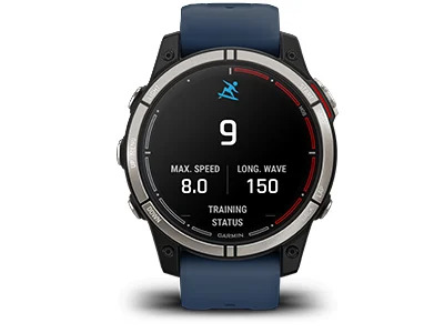 Смарт часовник Garmin quatix® 7 010-02540-61, 1.3" (3.3 cm) трансфлективен MIP дисплей, Bluetooth, Wi-Fi, ANT+, 16GB вградена памет, 10 ATM водоустойчив, LED фенерче, до 10 часа време на работа, син - характеристика 22
