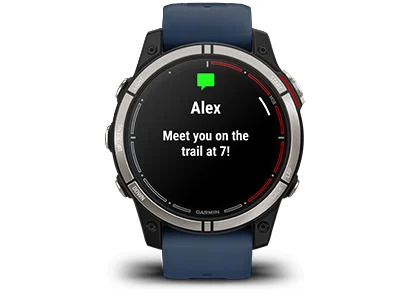Смарт часовник Garmin quatix® 7 010-02540-61, 1.3" (3.3 cm) трансфлективен MIP дисплей, Bluetooth, Wi-Fi, ANT+, 16GB вградена памет, 10 ATM водоустойчив, LED фенерче, до 10 часа време на работа, син - характеристика 26