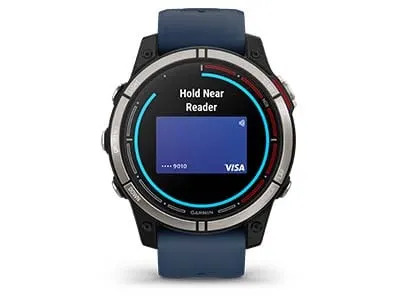 Смарт часовник Garmin quatix® 7 010-02540-61, 1.3" (3.3 cm) трансфлективен MIP дисплей, Bluetooth, Wi-Fi, ANT+, 16GB вградена памет, 10 ATM водоустойчив, LED фенерче, до 10 часа време на работа, син - характеристика 28