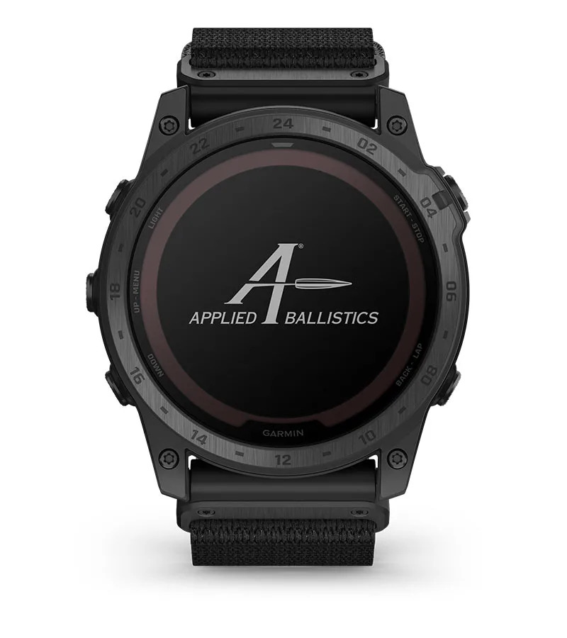 Смарт часовник Garmin tactix 7 Pro Ballistics Edition 010-02704-21, 1.4 (3.55 cm) трансфлективен MIP дисплей, GPS, Bluetooth, ANT+, Wi-Fi, 32GB вградена памет, до 16 часа време на работа, водоустойчив 10 ATM, соларно зареждане, черен - характеристика 7