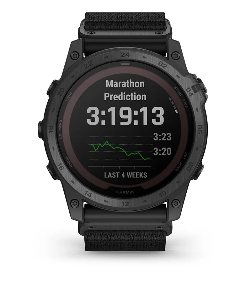 Смарт часовник Garmin tactix 7 Pro Ballistics Edition 010-02704-21, 1.4 (3.55 cm) трансфлективен MIP дисплей, GPS, Bluetooth, ANT+, Wi-Fi, 32GB вградена памет, до 16 часа време на работа, водоустойчив 10 ATM, соларно зареждане, черен - характеристика 19