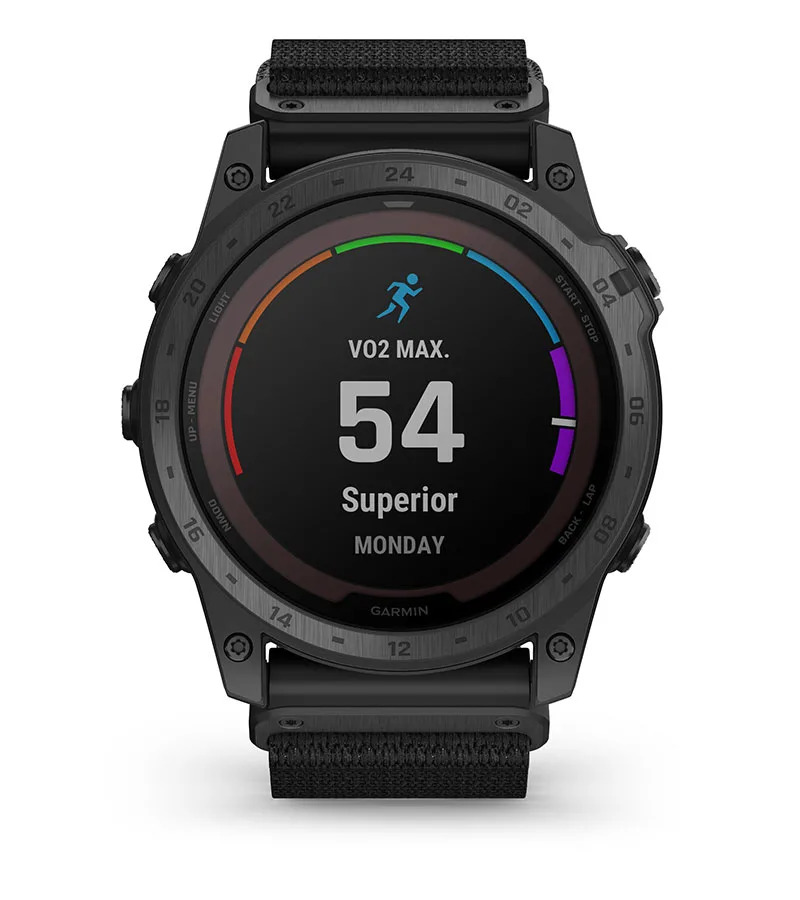 Смарт часовник Garmin tactix 7 Pro Ballistics Edition 010-02704-21, 1.4 (3.55 cm) трансфлективен MIP дисплей, GPS, Bluetooth, ANT+, Wi-Fi, 32GB вградена памет, до 16 часа време на работа, водоустойчив 10 ATM, соларно зареждане, черен - характеристика 22