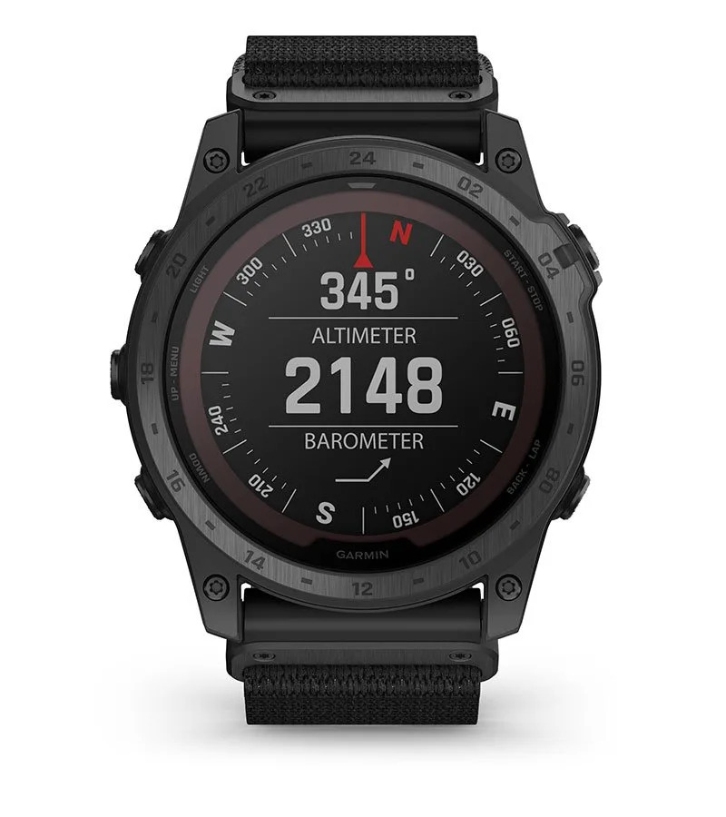 Смарт часовник Garmin tactix 7 Pro Ballistics Edition 010-02704-21, 1.4 (3.55 cm) трансфлективен MIP дисплей, GPS, Bluetooth, ANT+, Wi-Fi, 32GB вградена памет, до 16 часа време на работа, водоустойчив 10 ATM, соларно зареждане, черен - характеристика 30