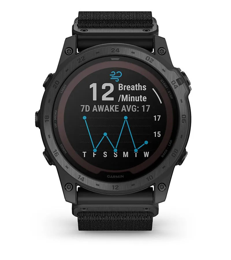 Смарт часовник Garmin tactix 7 Pro Ballistics Edition 010-02704-21, 1.4 (3.55 cm) трансфлективен MIP дисплей, GPS, Bluetooth, ANT+, Wi-Fi, 32GB вградена памет, до 16 часа време на работа, водоустойчив 10 ATM, соларно зареждане, черен - характеристика 40