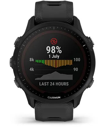 Смарт часовник Garmin Forerunner 955 Solar Whitestone, 1.3" (3.30 cm) MIP дисплей, GPS, Bluetooth, ANT+, Wi-Fi, водоустойчив 5 ATM, бял - характеристика 32