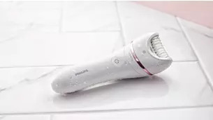 Епилатор Philips BRE735/10, работа на батерия, 2 скорости, до 40 минути време на работа, 9 принадлежности, бял - характеристика 3