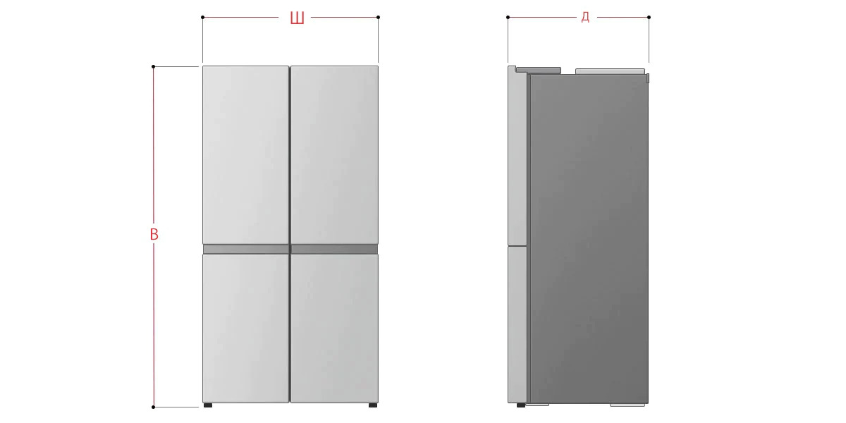 Хладилник с фризер LG GSXV91MBAE, клас E, 635 л. общ обем, свободностоящ, 350 kWh/годишно, Craft Ice, InstaView, LinearCooling, DoorCooling+, UVnano, LG ThinQ, инокс - характеристика 5