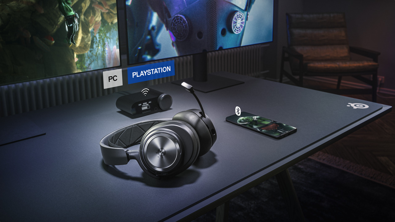 Слушалки SteelSeries Arctis Nova Pro Wireless, безжични, Bluetooth 5.0, Wi-Fi, гейминг, микрофон, Active Noise Cancellation, контрол на звука, черни - характеристика 3