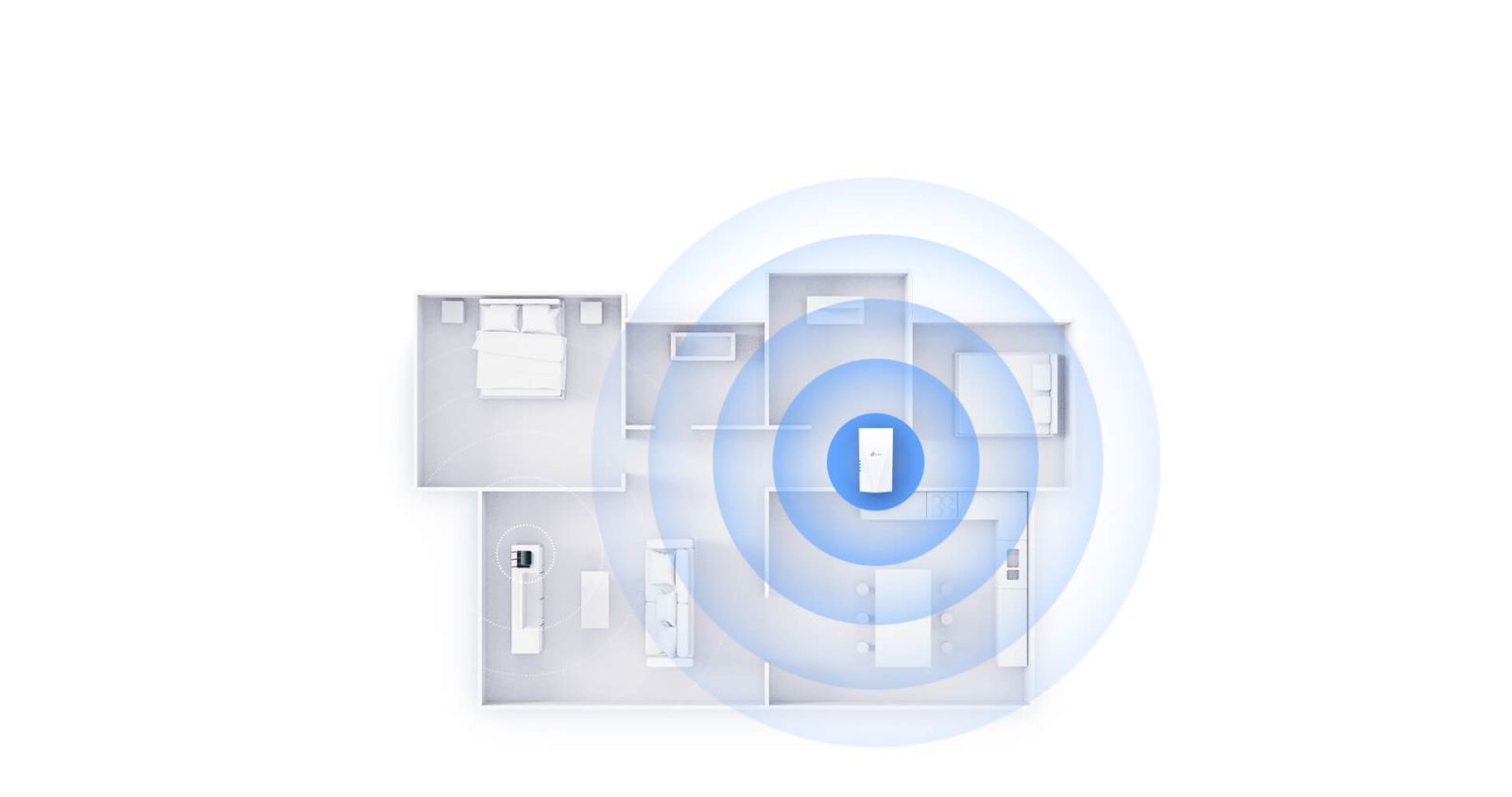 Range Extender/Repeater TP-Link RE700X, AX3000, 2.4GHz (574 Mbps)/ 5 GHz (2402Mbps), 1x 10/100/1000 RJ45 - характеристика 3