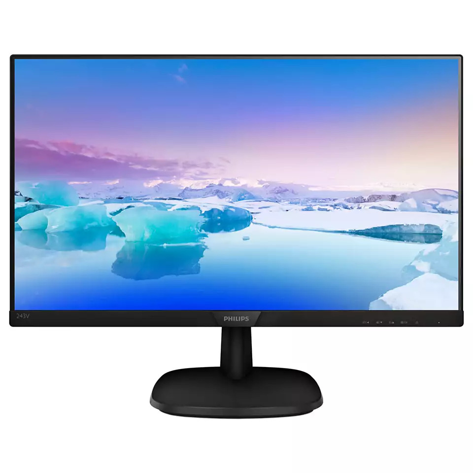 Монитор Philips 243V7QDSB, 23.8" (60.45 cm) IPS панел, 75Hz, Full HD, 4ms, 10 000 000:1, 250 cd/m2, HDMI, DVI-D, VGA - характеристика 1
