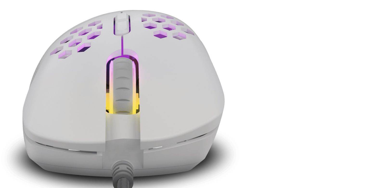 Мишка Genesis Krypton 550, оптична (8000 dpi), USB, бяла, гейминг, RGB подсветка - характеристика 3